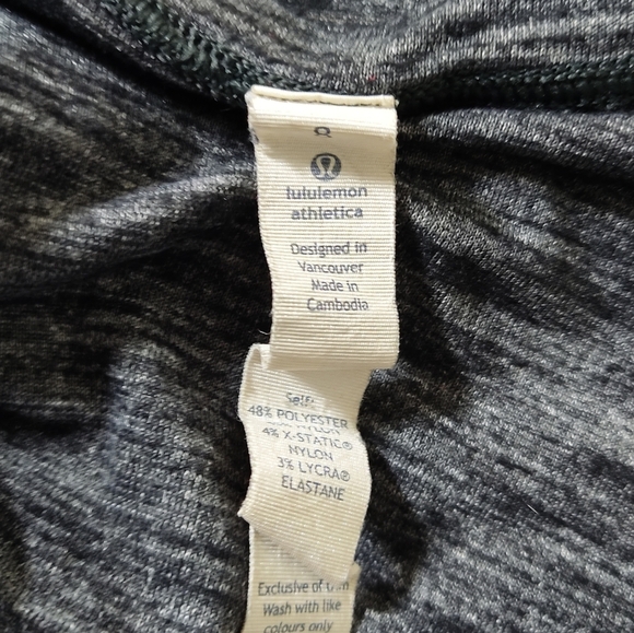 ✖️Unavailable✖️ Lululemon &go Everywhere Tank Top Sz 8 Twist Back Charcoal Gray - Picture 6 of 6